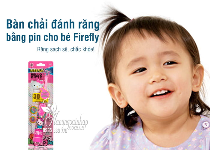 Bàn chải đánh răng bằng pin cho bé Firefly của Mỹ 1