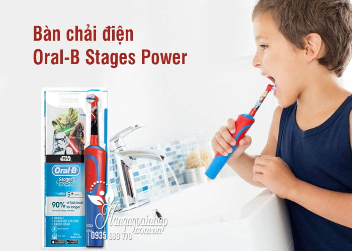 Bàn chải điện Oral-B Stages Power của Đức cho bé trai, gái 1