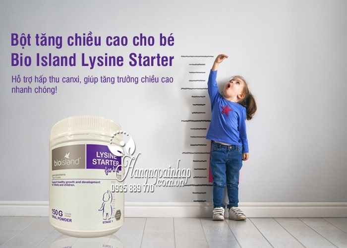 Bột tăng chiều cao cho bé dưới 6 tuổi Bio Island Lysine Starter của Úc 3