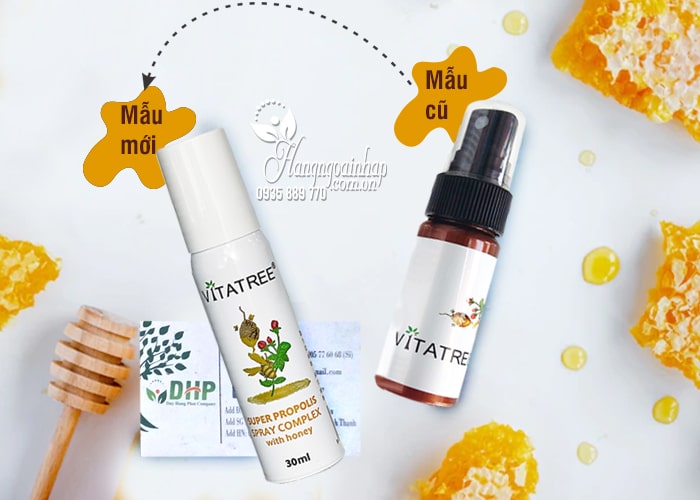 Chai xịt keo ong Vitatree Super Propolis With Manuka Honey 25ml của Úc 1