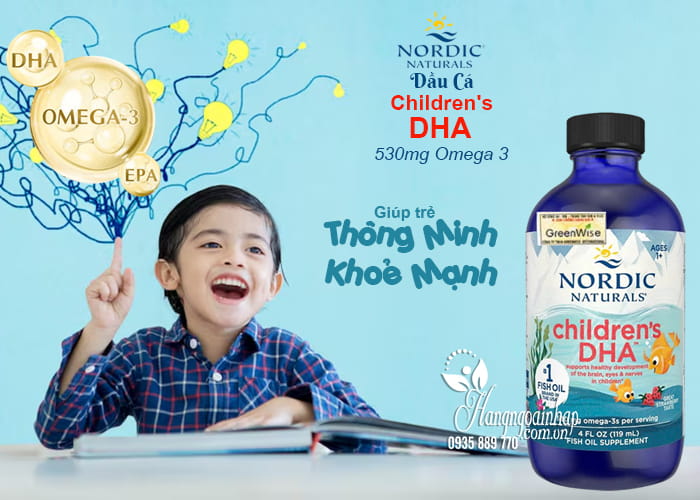 Dầu cá Childrens DHA Nordic 530mg Omega 3 của Mỹ 56