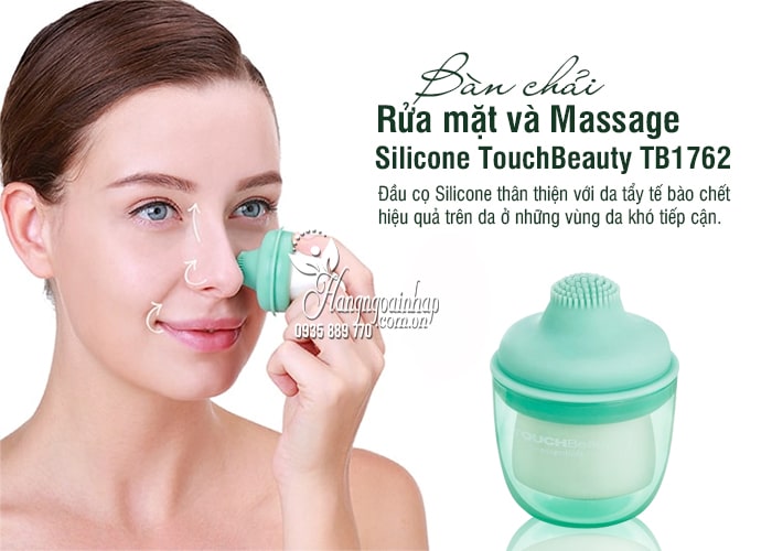 Bàn chải rửa mặt và massage Silicone TouchBeauty TB1762  7