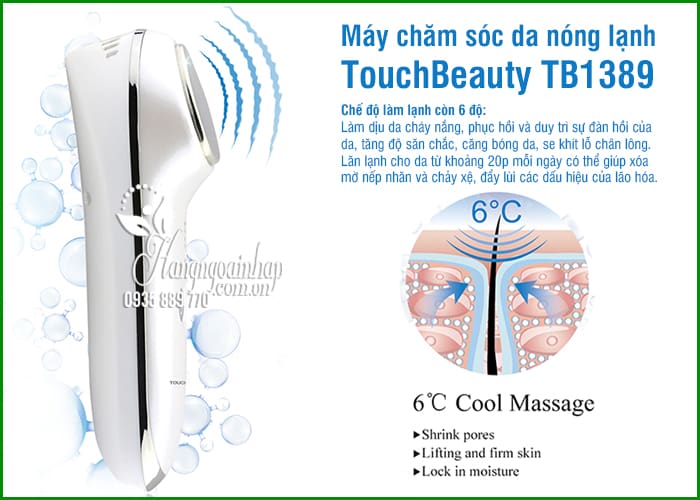 Máy chăm sóc da nóng lạnh TouchBeauty TB1389 chính hãng 7