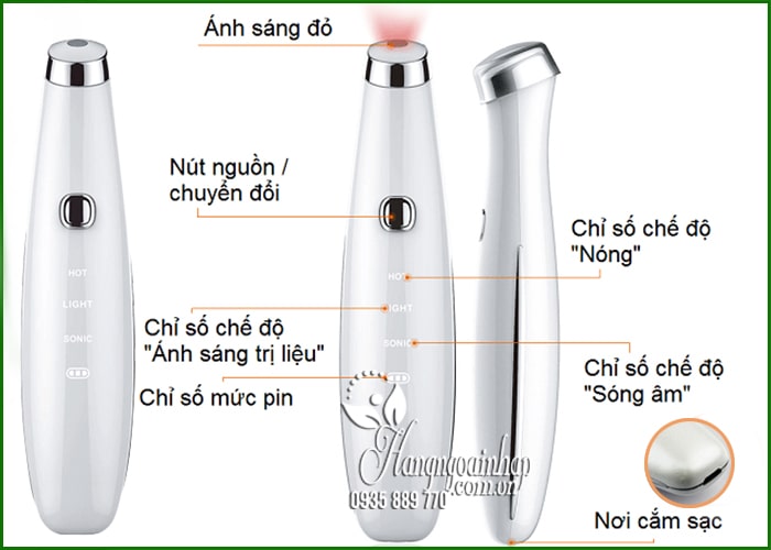 Máy massage mắt giảm nhăn trị thâm TouchBeauty TB1662 2