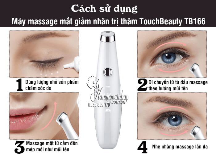 Máy massage mắt giảm nhăn trị thâm TouchBeauty TB1662 7