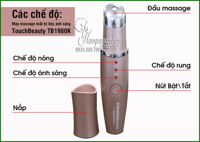 Máy massage mắt trị liệu ánh sáng TouchBeauty TB1980K  9