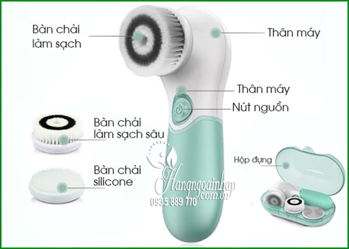 Máy rửa mặt massage 3 in 1 TouchBeauty TB14838 chính hãng  3