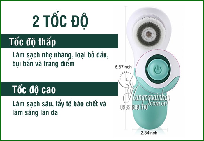 Máy rửa mặt massage 3 in 1 TouchBeauty TB14838 chính hãng  8