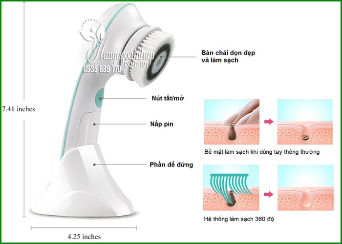 Máy rửa mặt và massage 3 in 1 TouchBeauty TB0759A giá tốt 9