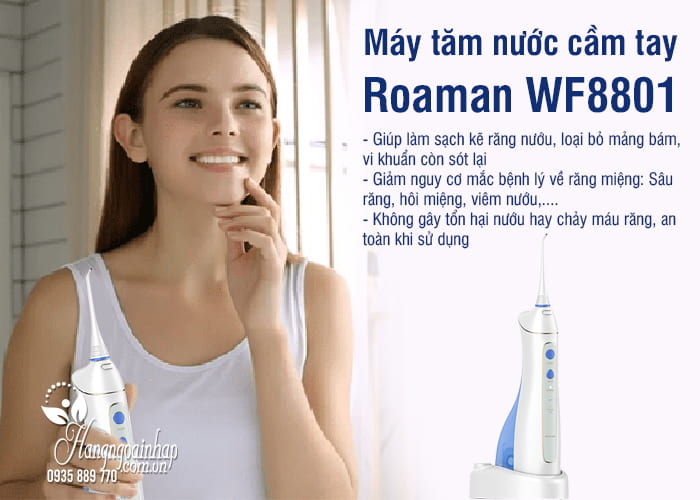 Máy tăm nước cầm tay Roaman WF8801 chính hãng cao cấp  7