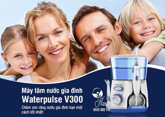 Máy tăm nước gia đình Waterpulse V300 bảo vệ răng nướu 1