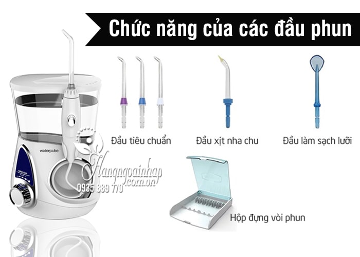 Máy tăm nước gia đình Waterpulse V600 chăm sóc răng miệng 4