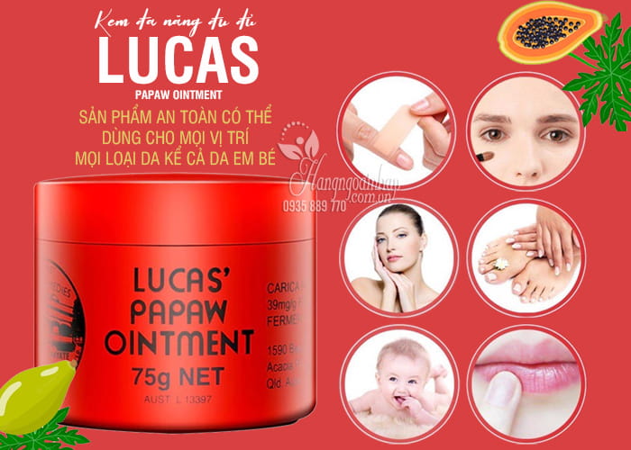 Kem đa năng Lucas Papaw Ointment đu đủ 75g của Úc 45