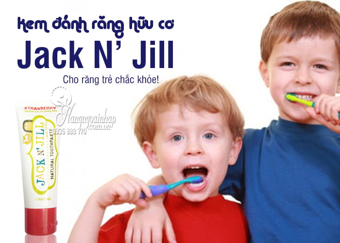 Kem đánh răng hữu cơ Jack N’ Jill 50g của Úc cho trẻ em 1