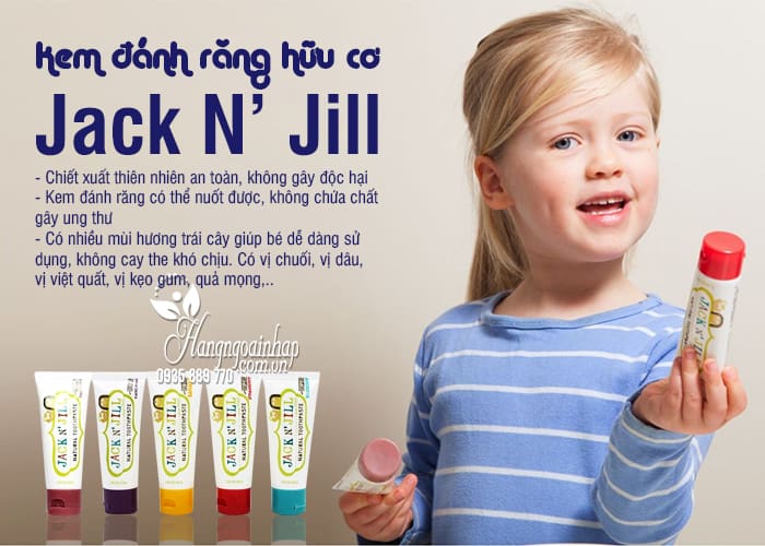 Kem đánh răng hữu cơ Jack N’ Jill 50g của Úc cho trẻ em 7