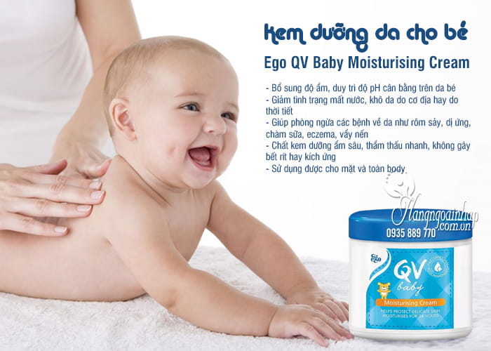 Kem dưỡng da cho bé Ego QV Baby Moisturising Cream Úc 7