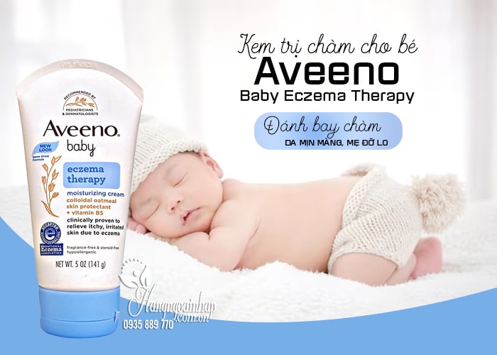 Kem trị chàm cho bé Aveeno Baby Eczema Therapy của Mỹ 141g 