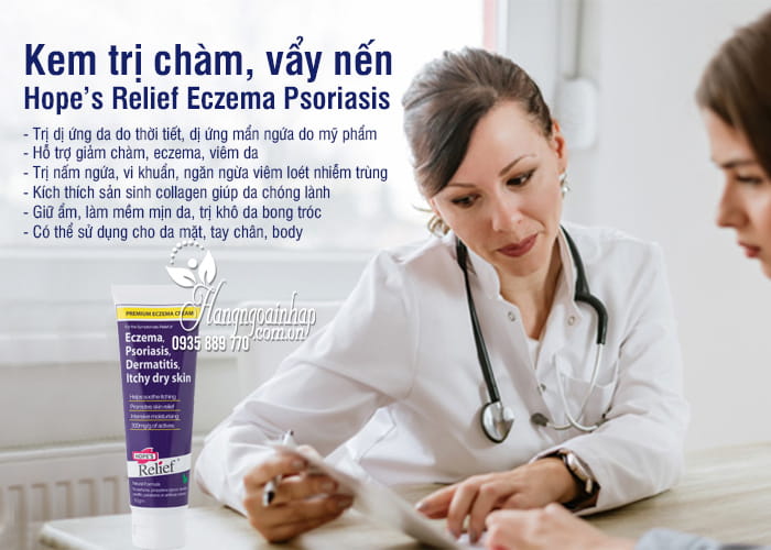 Kem trị chàm, vẩy nến Hope’s Relief Eczema Psoriasis Úc 5