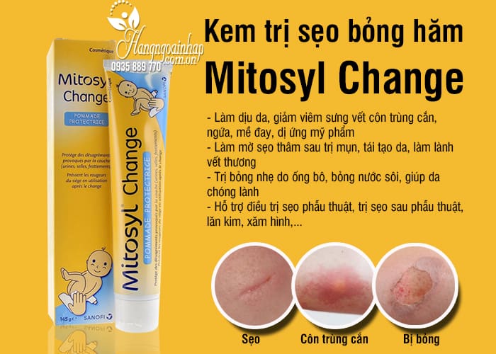 Kem trị sẹo bỏng hăm Mitosyl Change 145g của Pháp 2