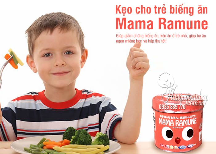 Kẹo cho trẻ biếng ăn Mama Ramune của Nhật Bản 200 viên 1