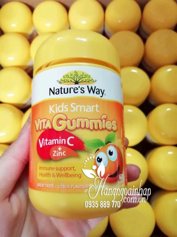 Kẹo dẻo Nature’s Way Vita Gummies Vitamin C + Zinc 60 viên Úc 2