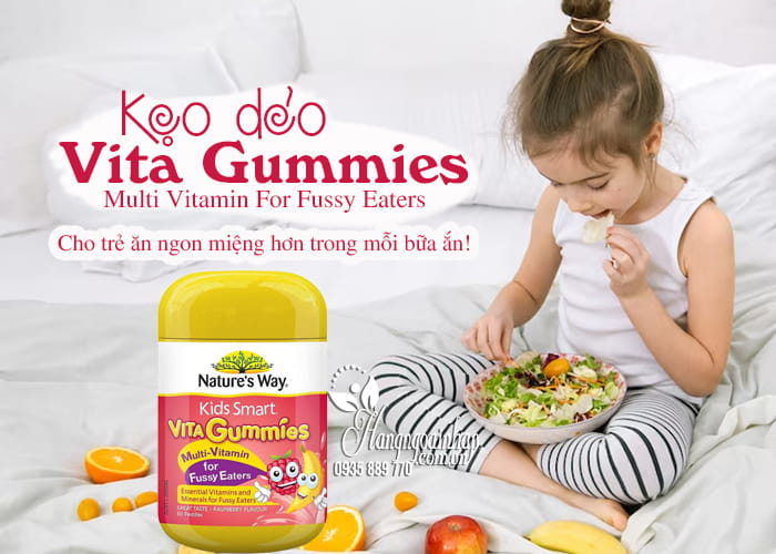 Kẹo dẻo Vita Gummies Multi Vitamin For Fussy Eaters Úc 33