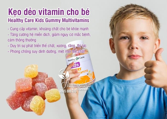 Kẹo dẻo vitamin cho bé Healthy Care Kids Gummy Multivitamins 4