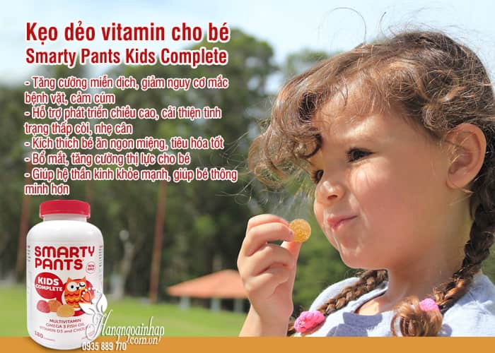 Kẹo dẻo vitamin cho bé Smarty Pants Kids Complete của Mỹ 4