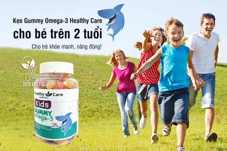 Kẹo Gummy Omega-3 Healthy Care 250 viên cho bé trên 2 tuổi 1