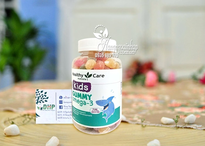 Kẹo Gummy Omega-3 Healthy Care 250 viên cho bé trên 2 tuổi 9