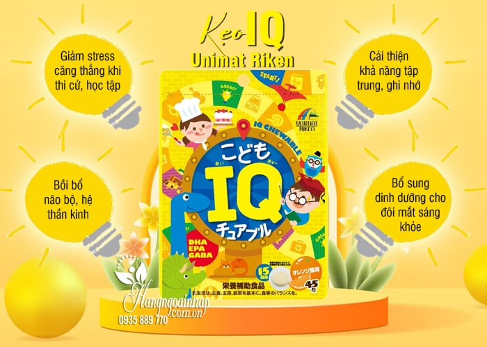 Kẹo IQ của Nhật Unimat Riken 45 viên giúp bé thông minh  78