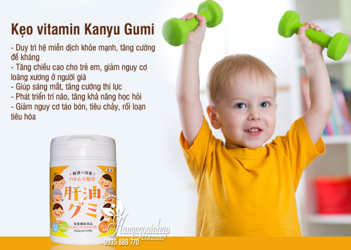 Kẹo vitamin Kanyu Gumi 150 viên hàng Nhật nội địa 6