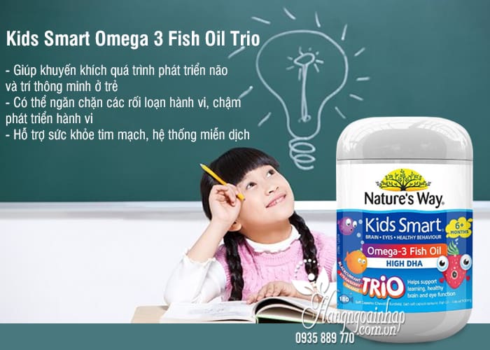Kids Smart Omega 3 Fish Oil Trio 180 Viên Của Úc 2