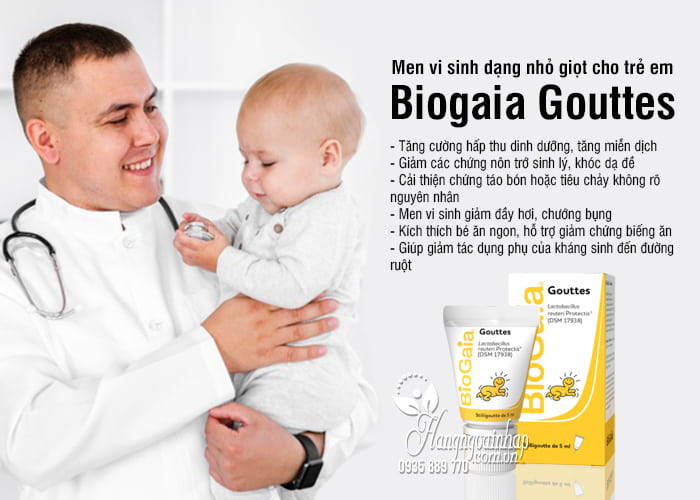 Men vi sinh Biogaia Gouttes 5ml dạng nhỏ giọt cho trẻ em 1