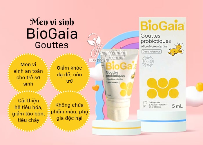 Men vi sinh Biogaia Gouttes 5ml dạng nhỏ giọt cho trẻ em của Pháp 7