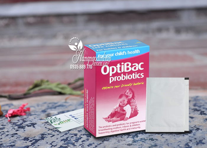 Men vi sinh cho trẻ em Optibac Probiotics hồng của Anh Quốc 7
