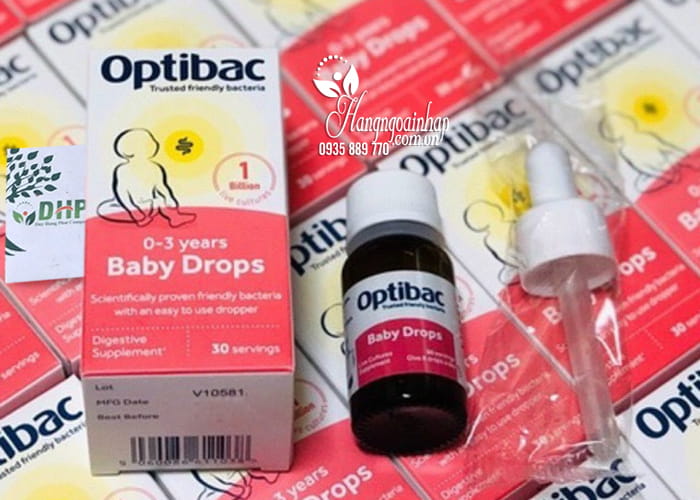 Men vi sinh Optibac Baby Drops 0-3 Years của Anh cho bé 77