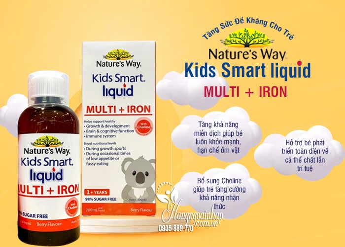 Nature’s Way Kids Smart Multi Iron Liquid Tăng Sức Đề Kháng Cho Trẻ 8