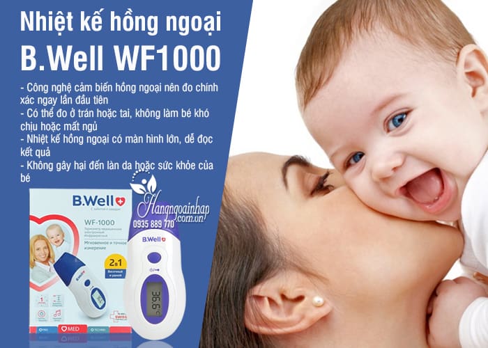 Nhiệt kế hồng ngoại B.Well WF1000 của Thụy Điển 2