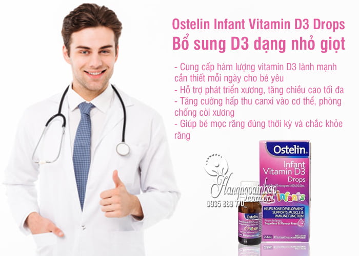 Ostelin Infant Vitamin D3 Drops - Bổ sung D3 dạng nhỏ giọt 8