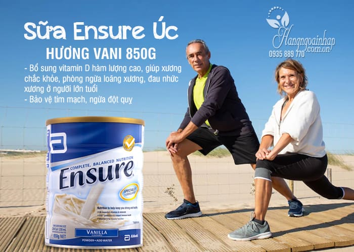 Sữa Ensure 850g Úc hương Vani thơm ngon, giàu dưỡng chất1