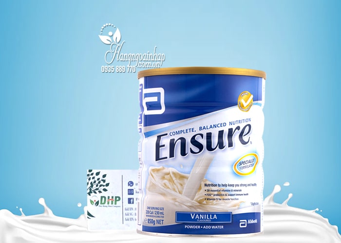 Sữa Ensure 850g Úc hương Vani thơm ngon, giàu dưỡng chất7