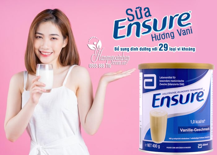 Sữa Ensure Đức 400g hương Vani, bổ dưỡng cho mọi lứa tuổi 5