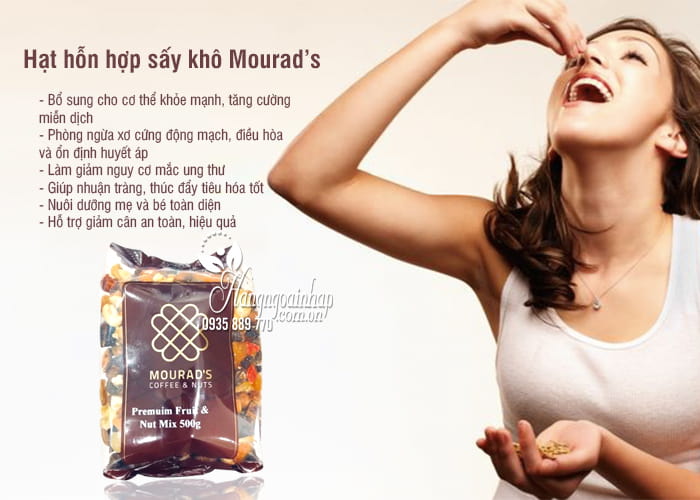 Hạt hỗn hợp sấy khô Mourad’s 500g của Úc 3