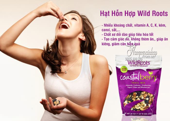 Hạt Hỗn Hợp Wild Roots Gói 737g Của Mỹ 1