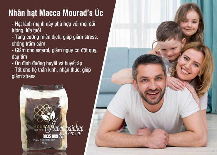 Nhân hạt Macca Mourad’s Úc 500g - Macca đã tách vỏ 1