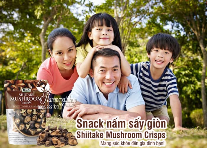 Snack nấm sấy giòn Shiitake Mushroom Crisps 150g Úc 2