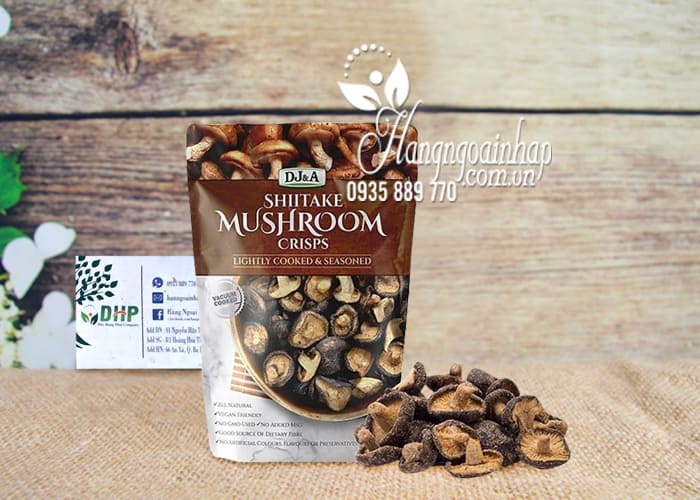 Snack nấm sấy giòn Shiitake Mushroom Crisps 150g Úc 1