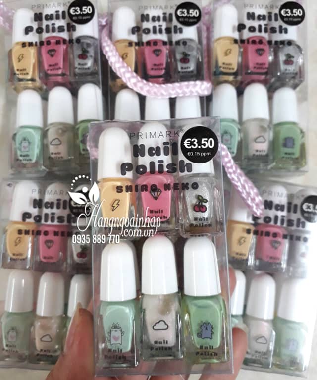 Set 12 lọ sơn móng tay cho bé Primark Nail Polish Pháp 1