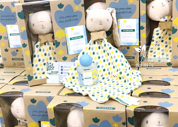 Set nước hoa trẻ em Klorane Bebe 50ml tặng thỏ bông dễ thương 0